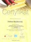 certyfikattbdredzikowska2009